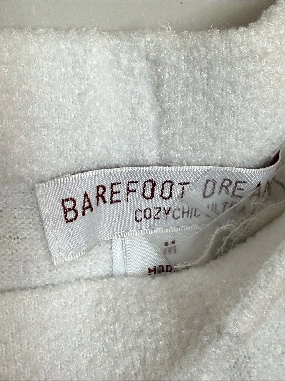 Barefoot Dreams Cream Plush Cozy Pullover